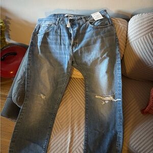 Madewell Distressed Light Blue Jeans